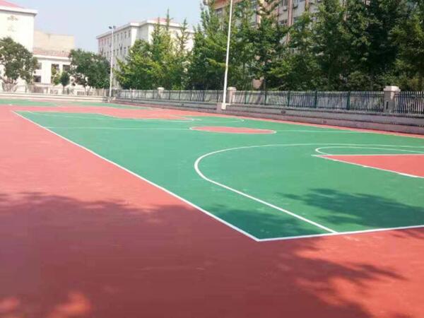 學(xué)校小型硅PU籃球場(chǎng)