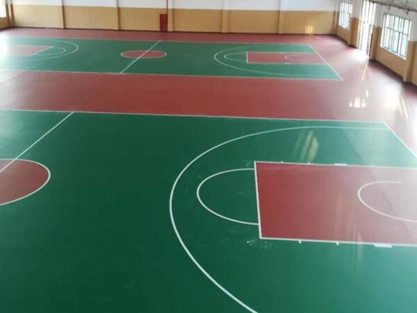 醫藥公司室內硅PU籃球場活動室