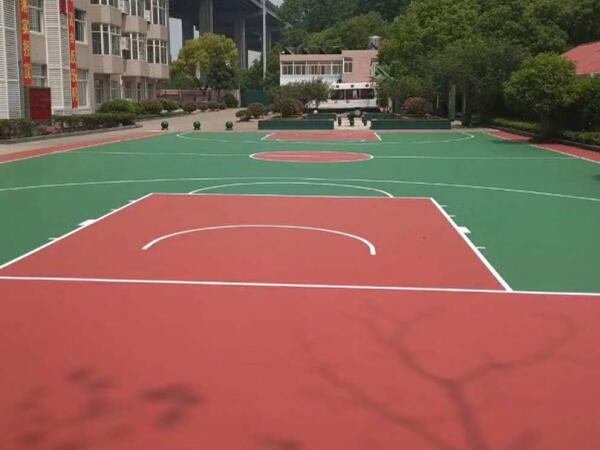 政駐地室外硅PU籃球場