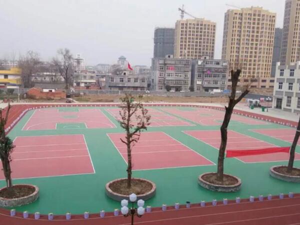 學校多項運動場景硅PU操場