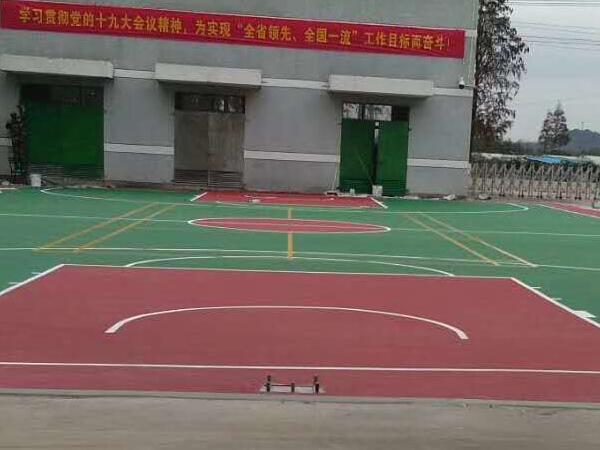 消防隊(duì)丙烯酸籃球場(chǎng)