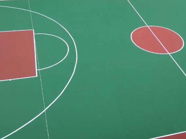 硬地丙烯酸籃球場(chǎng)完工效果