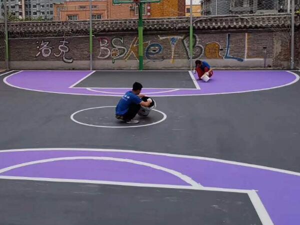 丙烯酸街頭籃球場(chǎng)